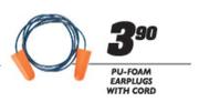 Pu-Foam Earplugs With Cord