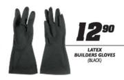 Latex Builders Gloves Black