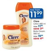 Clere Lotion-400ml Each