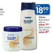 Clicks Body Lotion-400ml Each