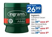 Ingram's Camphor Cream-500ml Each