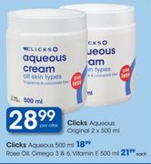 Clicks Aqueous Original-2x500ml 