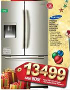 Samsung Door Metallic Bottom Freezer Fridge (RF67DEPN1)
