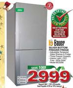Bauer Silver Bottom Freezer Fridge (BCD290)