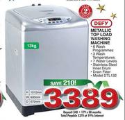 Defy Metallic Top Load Washing Machine (DTL132)