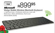 Microsoft Wedge Mobile Wireless Bluetooth Keyboard