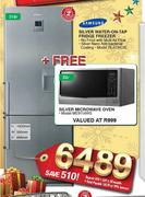 Samsung Silver Water-On-Tap Fridge Freezer-318L (RL41WCIS)