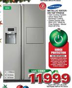 Samsung Metallic Water-On-Tap Fridge-524L (RS21HFTPN)