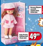 Baby Bonita/Brittany Doll - 25cm Each