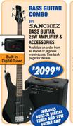 Bass Guitar Combo Sanchez Bass Guitar, 25W Amplifier & Accessories