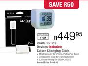 iDrifta For iOS Devices Including Colour Changing Clock