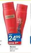Revlon Body Lotion-250ml Each