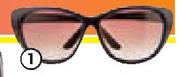 Controlite Ladies' Sunglasses Purple Cat Eye-Each