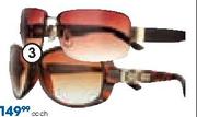 Controlite Ladies' Sunglasses Rimless Or Classic Square Diamante Trim-Each