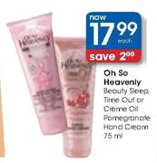 Oh So Heavenly Beauty Sleep, Time Out Or Creame Oil Pomegranate Hand Cream-75ml Each 