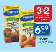 Purity Juice-3x200ml Each