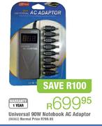 Universal 90W Notebook AC Adapter