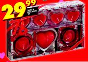Candle in Glass Holder Set
