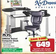 MJS Omega Swivel Computer Desk