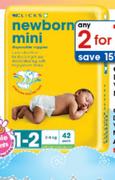 Clicks Disposable Nappies Value Pack Midi, Maxi Or Junior-2's