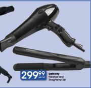 Safeway Hairdryer And Straightener Set-Per Set
