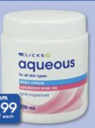 Clicks Aqueous Cream-2 x 500ml
