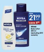 Nivea Body Lotion-250ml Each