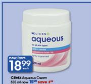 Clicks Aqueous Cream-500ml Each
