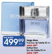 Hugo Boss Pure Eau De Toilette 50Ml, Battled Man Eau De Toilette-50Ml Each