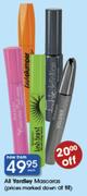 All Yardley Mascaras Each