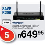 Trendnet 300 Mb/s Wireless Router
