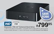 Western Digital Elements 1TB 2.5" Externall Hard Drive