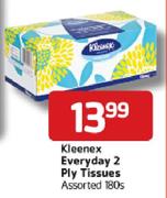 Kleenex Everyday 2 Ply Tissues-180's