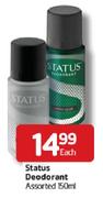 Status Deodorant-150ml Each