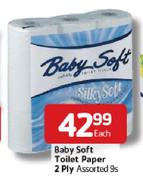 Sta-Soft Toilet Paper 2 Ply Assorted-9's Each