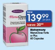 Bioharmony Menoclove Forte Or Plus Capsules-60's