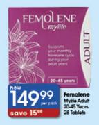 Femolene Mylife Adult 20-45 Years Tablets-28's