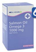 Clicks Salmon Oil Omega 3 Capsules-60's