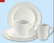 Clicks 4-Pack Porcelain Dinnerware Cup & Saucers