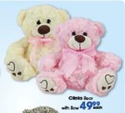 Clicks Bear With Bow-Each