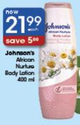Johnson's African Nurlue Body Lotion-400Ml