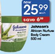 Johnson's African Nurlue Body Cream-500Ml