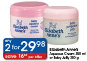 Elizabeth Anne's Aqueous Cream 350Ml Or Body Jelly 350Gm