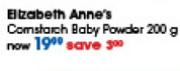 Elizabeth Anne's Comstarch Body Powder 200Gm