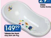 Winnie The Pooh Baby Bath With Plug-Each