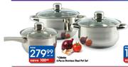 Clicks 6-Piece Stainless Steel Pot Set-Per Set
