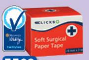 Clicks Adhesive Fabric Plaster-25mmx1m