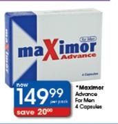 Maximor Advance For Men 4 capsules-Per Pack