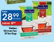 Herbex Slimmens Tea 20 Tea Bags-Per Pack