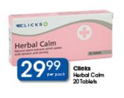 Clicks Herbal Calm 20 Tablets-Per Pack